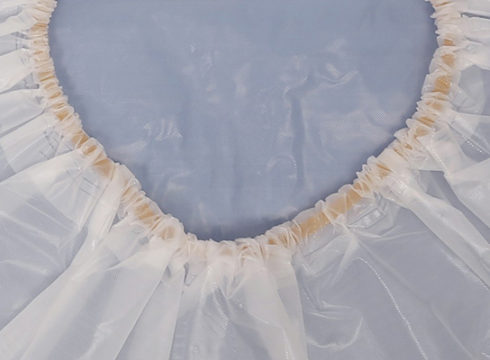 Also available to seal in elastic on the edge